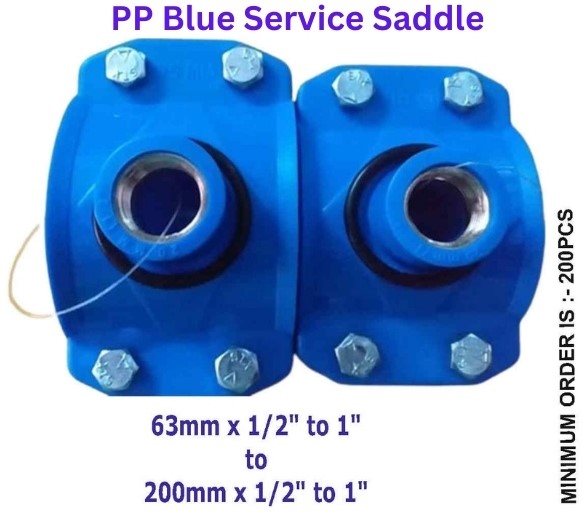 PP Blue Service Saddle 40mm in India